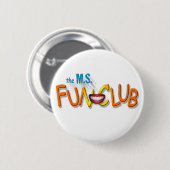 MS Fun Club Crest-knop Ronde Button 5,7 Cm (Voorkant /achterkant)