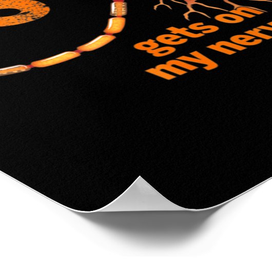 MS Get On My Nerves Multiple Sclerosis Awareness M Poster (Hoek)