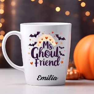 Ms Ghoulfriend Custom Naam Halloween Mok