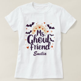 Ms Ghoulfriend Kawaii Naam Halloween T-shirt