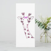 Ms. Giraffe Schattige Sarcastisch Ontwerp Aankondiging (Staand voorkant)