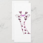 Ms. Giraffe Schattige Sarcastisch Ontwerp Aankondiging (Voorkant / Achterkant)