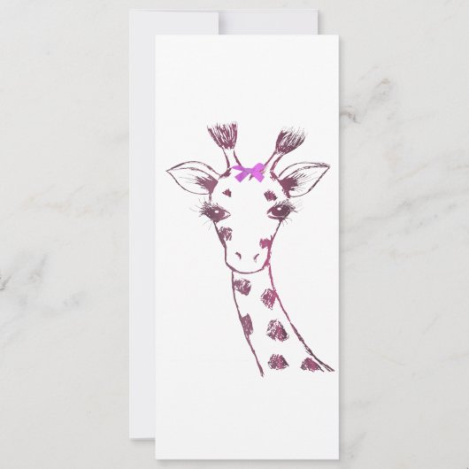 Ms. Giraffe Schattige Sarcastisch Ontwerp Aankondiging (Voorkant)