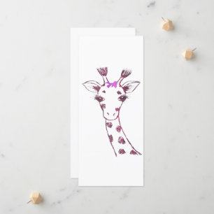 Ms. Giraffe Schattige Sarcastisch Ontwerp Aankondiging