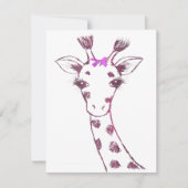 Ms. Giraffe Schattige Sarcastisch Ontwerp Aankondiging (Voorkant)
