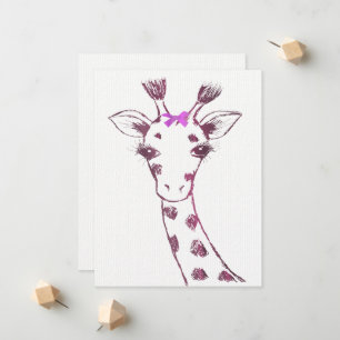 Ms. Giraffe Schattige Sarcastisch Ontwerp Aankondiging