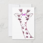 Ms. Giraffe Schattige Sarcastisch Ontwerp Aankondiging (Voorkant)