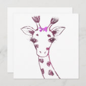 Ms. Giraffe Schattige Sarcastisch Ontwerp Bedankkaart (Voorkant / Achterkant)