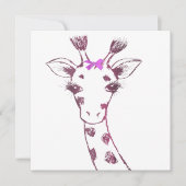Ms. Giraffe Schattige Sarcastisch Ontwerp Bedankkaart (Voorkant)