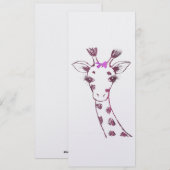Ms. Giraffe Schattige Sarcastisch Ontwerp Feestdagenkaart (Voorkant / Achterkant)