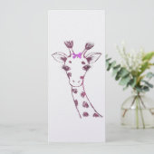 Ms. Giraffe Schattige Sarcastisch Ontwerp Feestdagenkaart (Staand voorkant)
