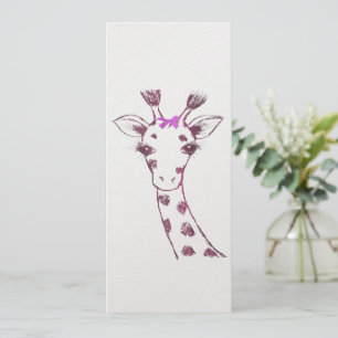 Ms. Giraffe Schattige Sarcastisch Ontwerp Feestdagenkaart