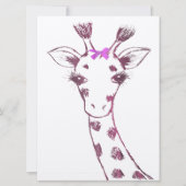 Ms. Giraffe Schattige Sarcastisch Ontwerp Kaart (Voorkant)