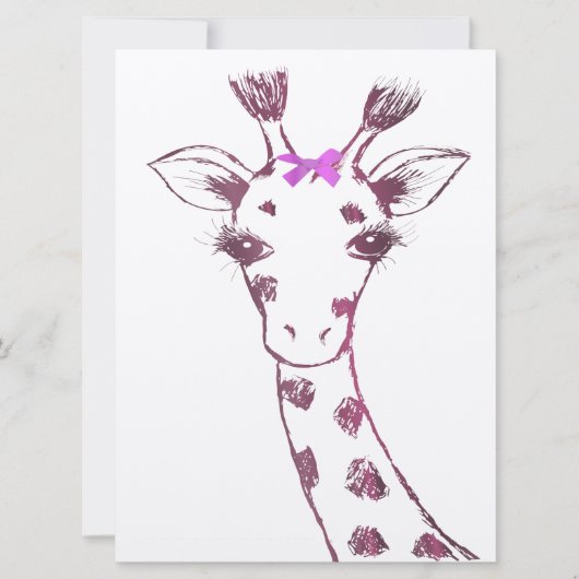 Ms. Giraffe Schattige Sarcastisch Ontwerp Kaart (Voorkant)