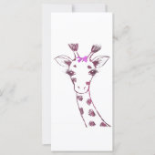 Ms. Giraffe Schattige Sarcastisch Ontwerp Kaart (Voorkant)