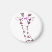 Ms. Giraffe Schattige Sarcastisch Ontwerp Magneet (Voorkant)