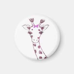Ms. Giraffe Schattige Sarcastisch Ontwerp Magneet