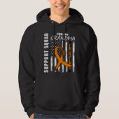MS Grandma Multiple Sclerosis Awareness US Flag Fa Hoodie (Voorkant)