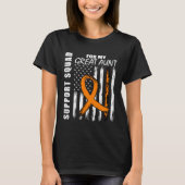 MS Great Aunt Multiple Sclerosis Awareness Flag Fa T-shirt (Voorkant)