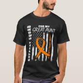 MS Great Aunt Multiple Sclerosis Awareness Flag Fa T-shirt (Voorkant)