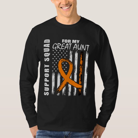 MS Great Aunt Multiple Sclerosis Awareness Flag Fa T-shirt (Voorkant)