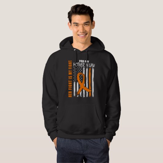 MS Her Fight Mother In Law Multiple Sclerosis USA  Hoodie (Voorkant volledig)