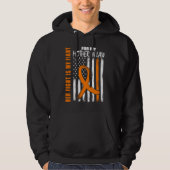 MS Her Fight Mother In Law Multiple Sclerosis USA  Hoodie (Voorkant)
