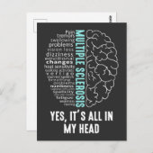 MS Het zit allemaal in mijn hoofd Briefkaart (Voorkant / Achterkant)