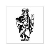 Ms Hippie Santa Zelfinktende Stempel (Design)
