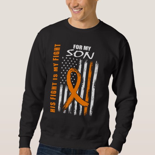 MS His Fight Is My Fight Son Multiple Sclerosis Fl Trui (Voorkant)