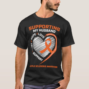 MS Husband Multiple sclerose WETENSCHAPPELIJKE MS T-shirt
