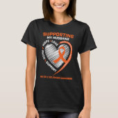 MS  Husband Multiple Sclerosis  Wife MS Awareness T-shirt (Voorkant)
