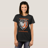 MS Husband Multiple Sclerosis Wife MS Awareness T-shirt (Voorkant volledig)