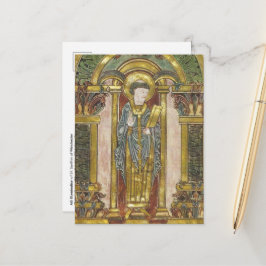 MS-illustratie van St Swithin van Winchester (Deta Briefkaart
