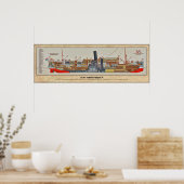 MS Indrapoera Cutaway - Inboardprofiel Poster (Keuken)