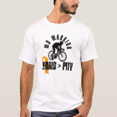 MS krijger, mountainbiker, spoonie cadeau T-shirt (Voorkant)