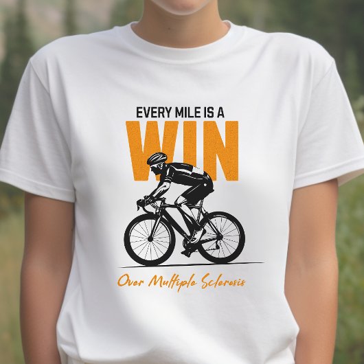 MS krijger, multiple sclerose, fietsliefhebber cad T-shirt