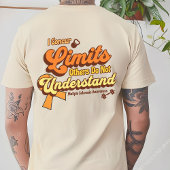 MS krijger, oranje lint, bewustzijnsondersteunings T-shirt