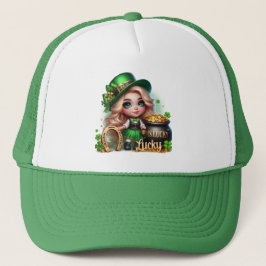Ms. Lucky St Patrick's Day Leprechaun Trucker Pet