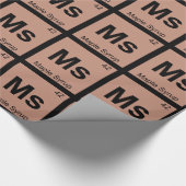 Ms - Maple Syrup Chemistry Periodic Table Symbol Cadeaupapier (Hoek)