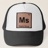 Ms - Maple Syrup Chemistry Periodic Table Symbol Trucker Pet (Voorkant)