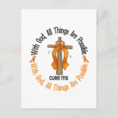 MS met multipele sclerose met GOD CROSS 1 Briefkaart (Voorkant)