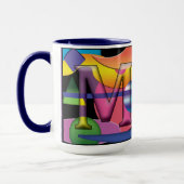 MS Monogramed, Initialed Coffee Mok (Links)