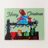 MS. MOUSE MAKES A SANTA HAT LEGPUZZEL (Horizontaal)