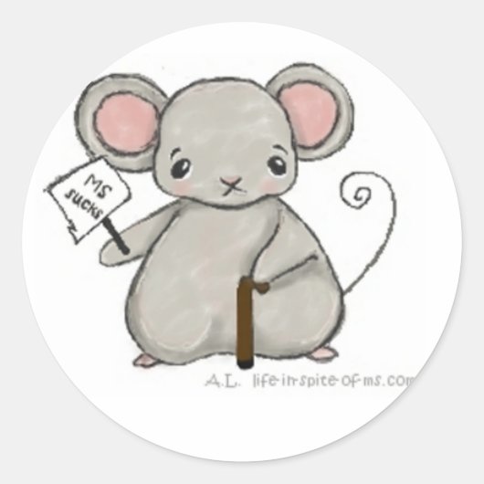 MS MouSe - MS Sucks Sticker (Voorkant)