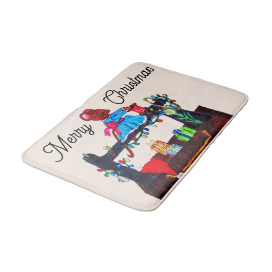 MS. MUIS MAAKT EEN KERSTMUTS BADMAT (Gekanteld)