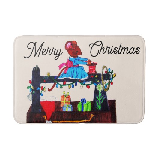 MS. MUIS MAAKT EEN KERSTMUTS BADMAT (Voorkant)