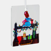 MS. MUIS MAAKT EEN KERSTMUTS METALEN ORNAMENT (Voorkant Rechts)