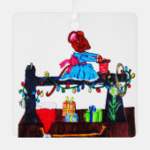 MS. MUIS MAAKT EEN KERSTMUTS METALEN ORNAMENT (Voorkant)