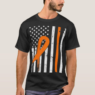MS Multiple Sclerose Awareness Oranje Ribbon US F T-shirt